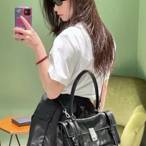 Prada Black Top Handle Bag image 1
