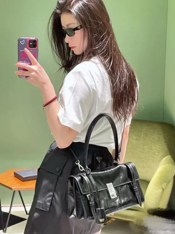 Prada Black Top Handle Bag image 1
