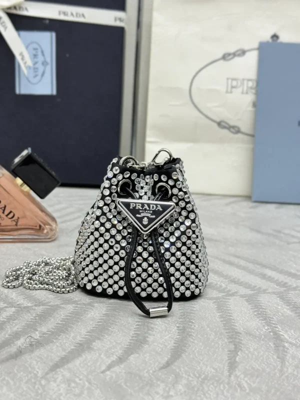 Prada Crystal Mini Bucket Bag image 1
