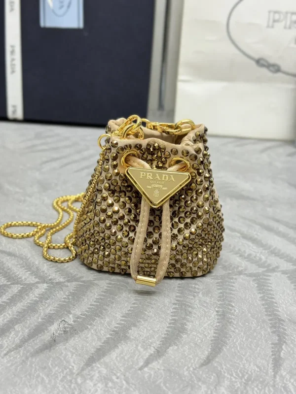 Prada Crystal Mini Bucket Bag image 1