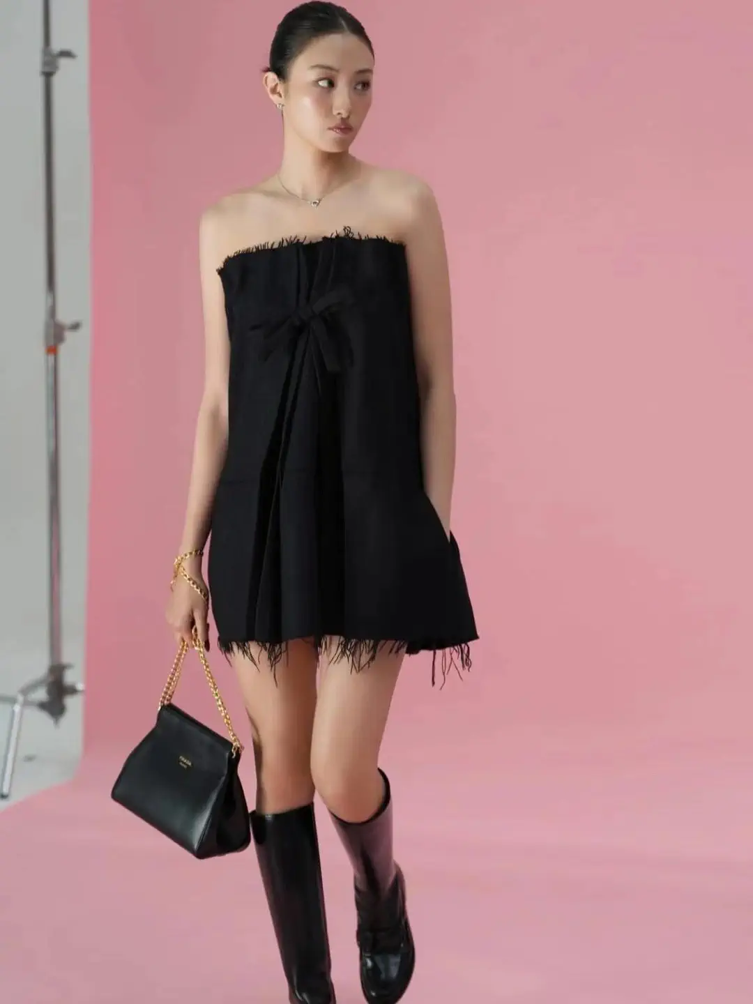 Prada Black Chain Shoulder Bag image 1