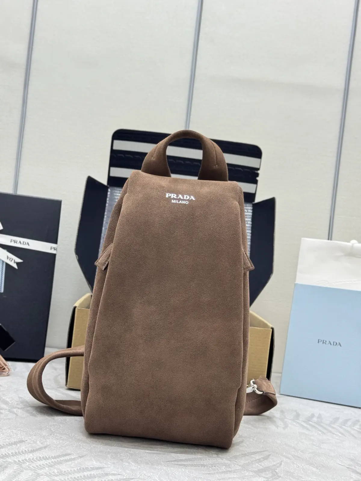 Prada Suede Sling Bag image 1