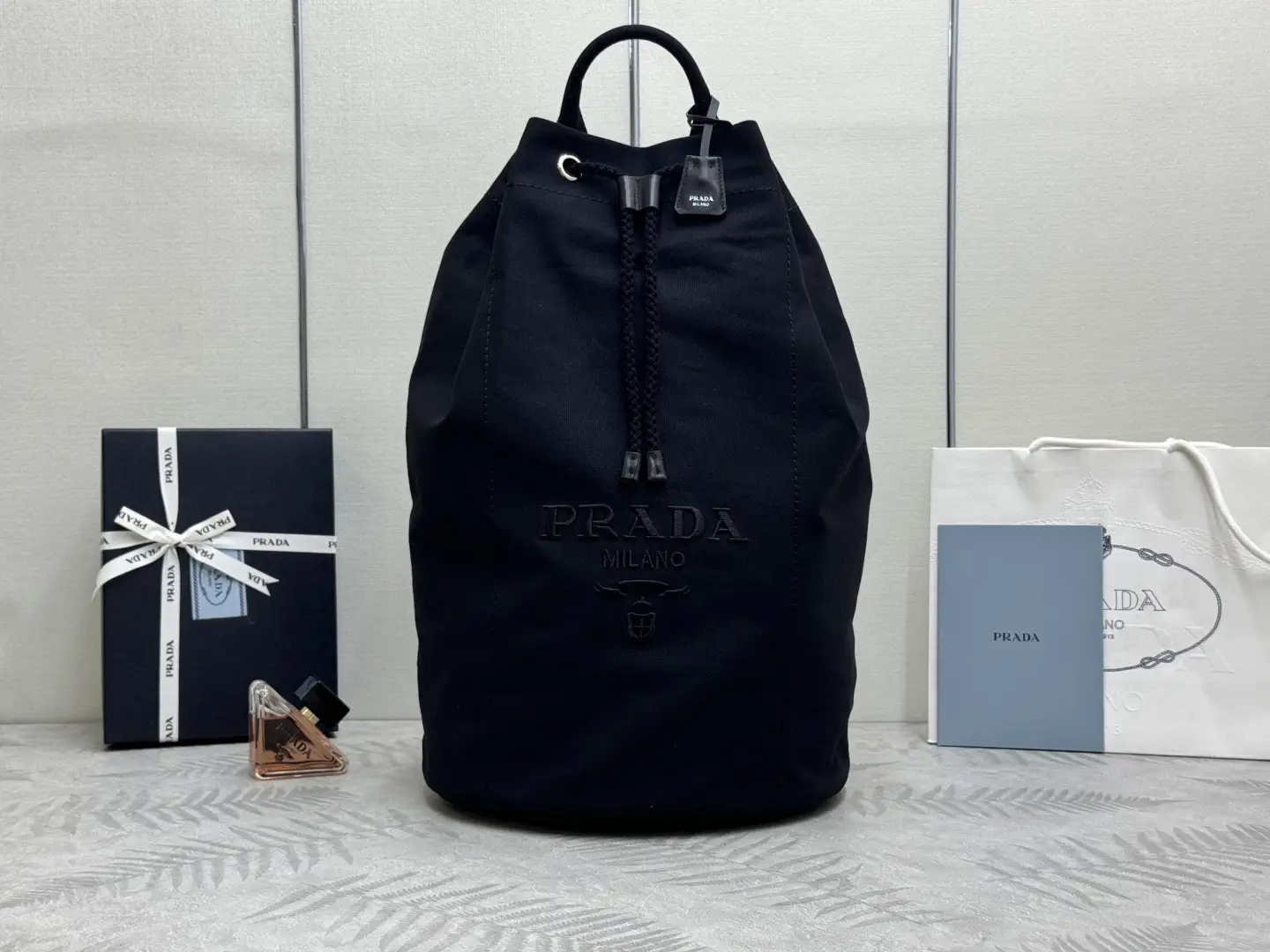Prada Drawstring Bucket Bag image 1