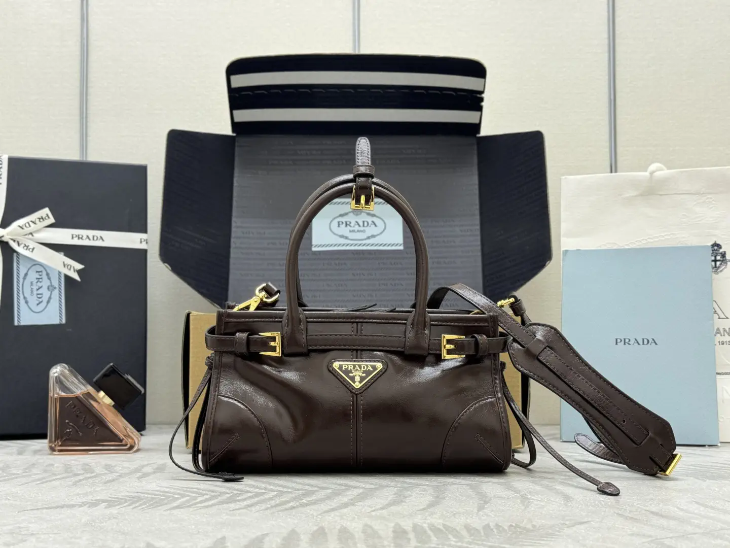 Prada Mini Top Handle Crossbody Bag image 1