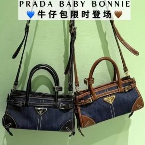 Prada Baby Bonnie Denim Top Handle Bag image 1