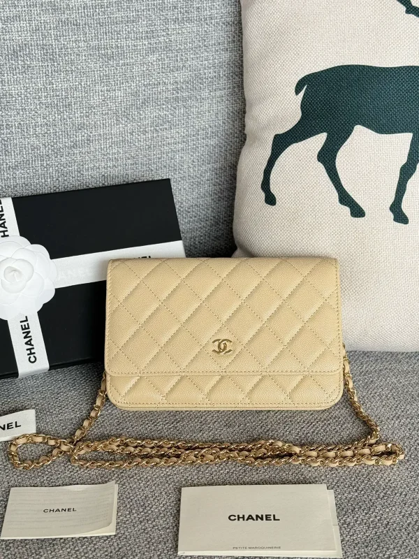 Chanel Quilted Caviar WOC Crossbody Bag image 1