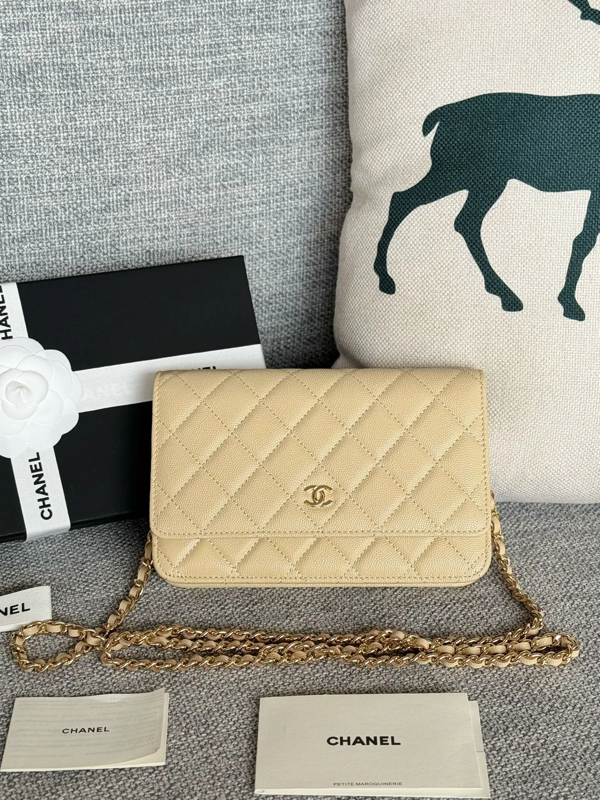 Chanel Quilted Caviar WOC Crossbody Bag image 1