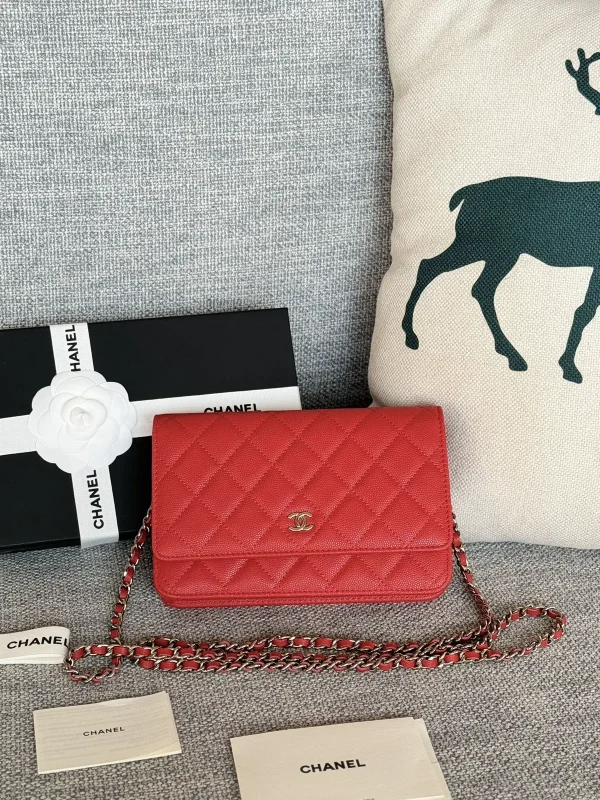 Chanel Quilted Caviar WOC Crossbody Bag image 1
