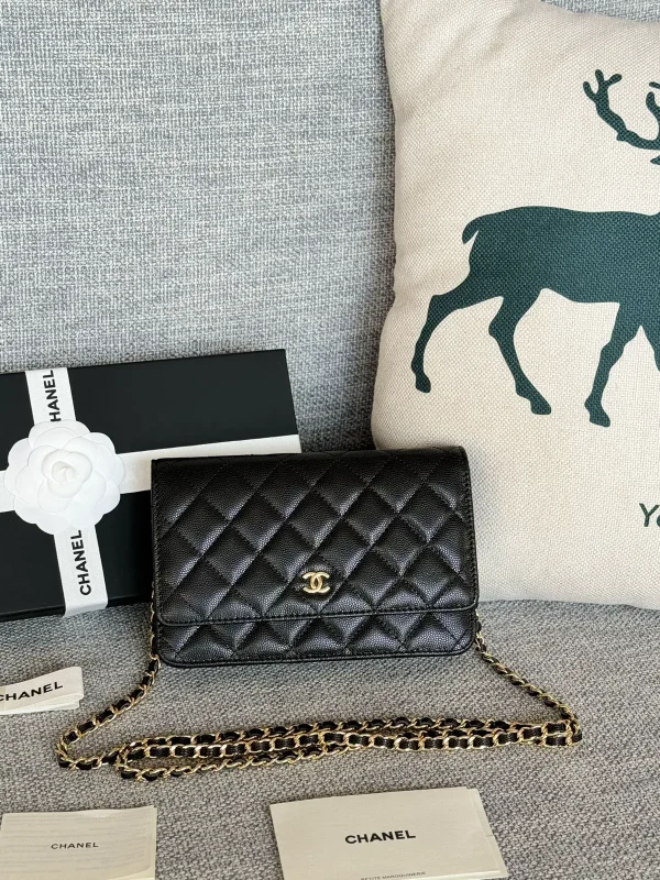 Chanel Quilted Caviar WOC Crossbody Bag image 1