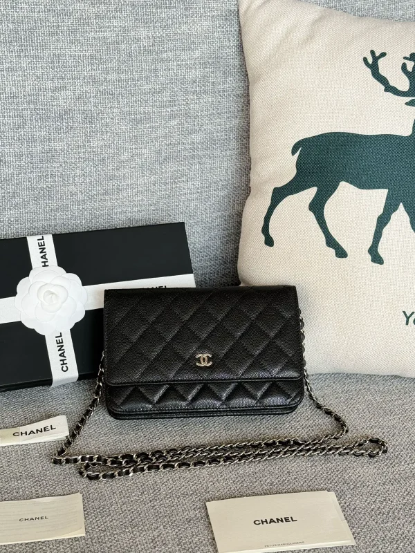Chanel Quilted Caviar Leather WOC Crossbody Bag image 1