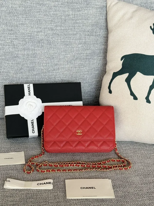 Chanel Quilted Caviar WOC Crossbody Bag image 1