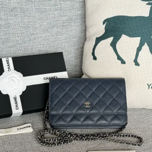 Chanel Quilted Caviar Wallet on Chain image 1