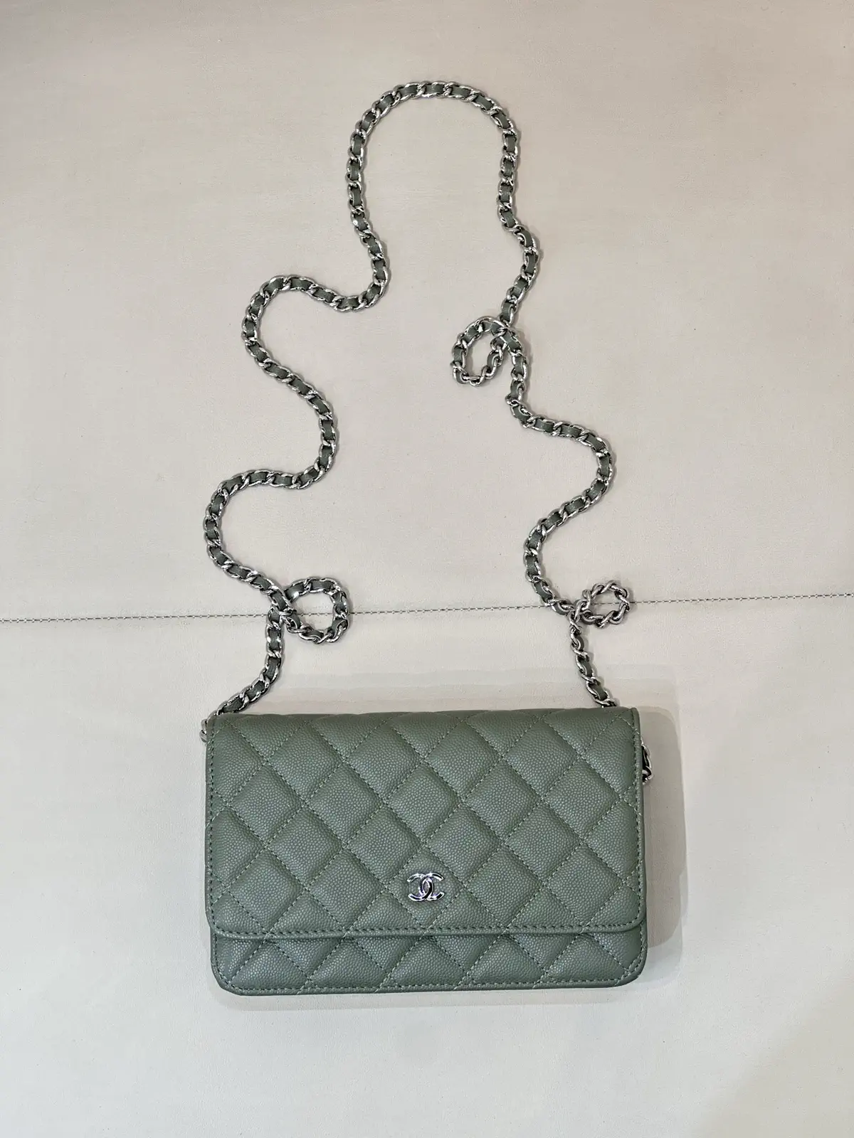 Chanel Quilted Chain Wallet image 1