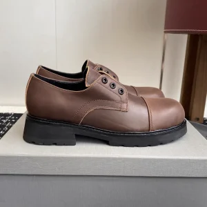 Balenciaga 25ss Faux Lace-Up Vintage Loafers image 1