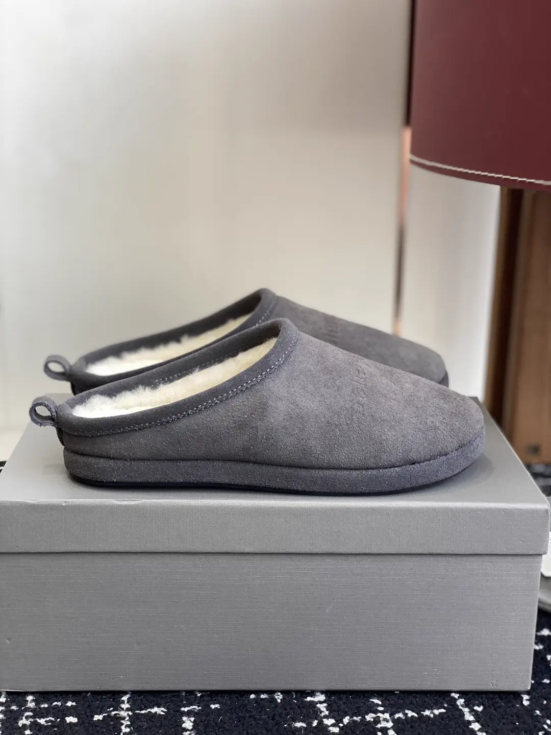 Wool Lined Mule Slippers image 1