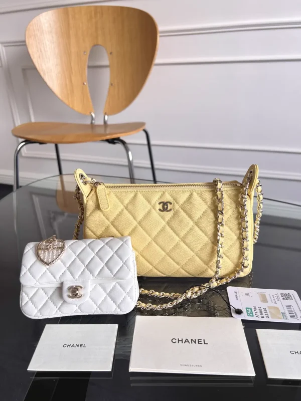 Chanel Quilted Chain Bag with Small Pouch image 1