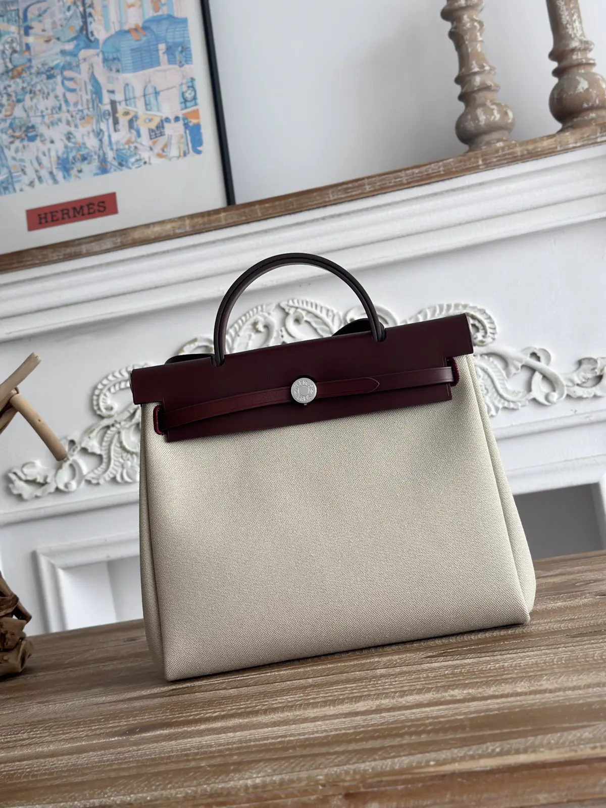 Hermès Canvas Top Handle Bag image 1