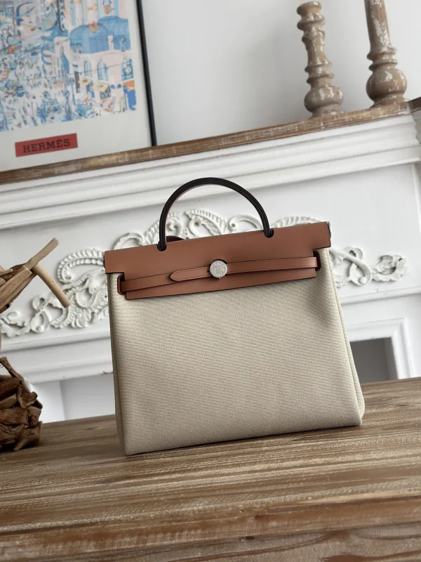 Hermès Canvas Top Handle Bag image 1