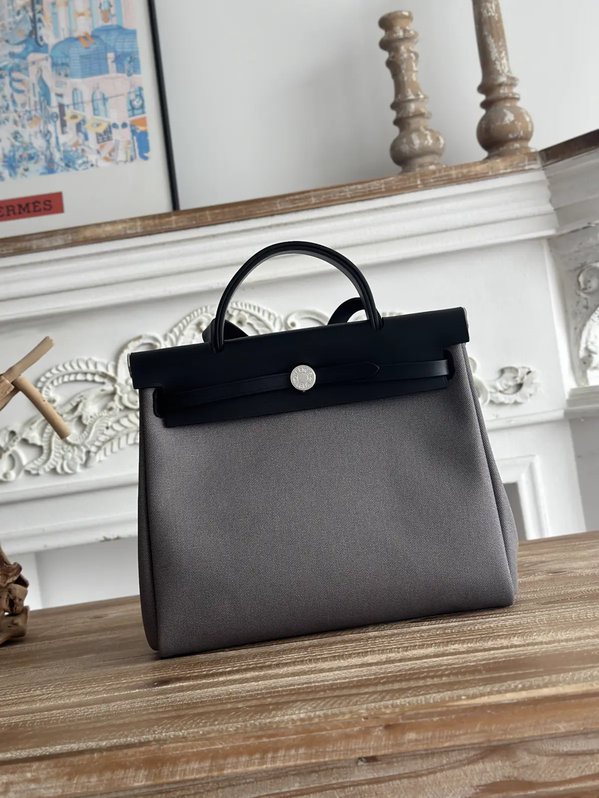 Hermès Canvas Top Handle Bag image 1