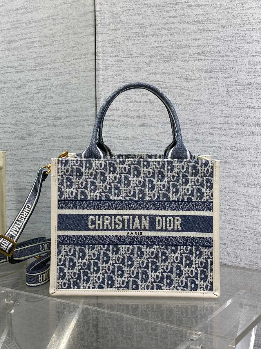 Dior Monogram Tote Bag with Detachable Strap image 1