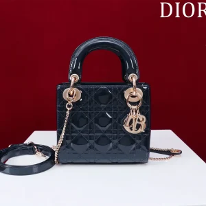 Dior Quilted Patent Top Handle Bag image 1