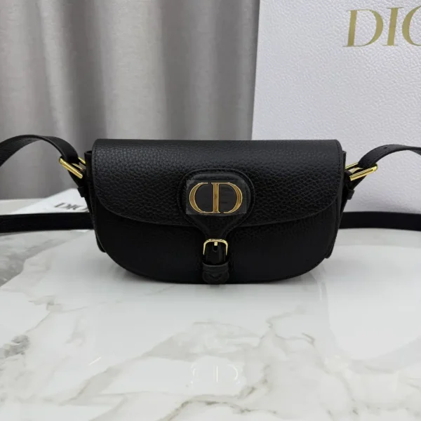 Dior Bobby East-West Black Leather Crossbody Bag image 1
