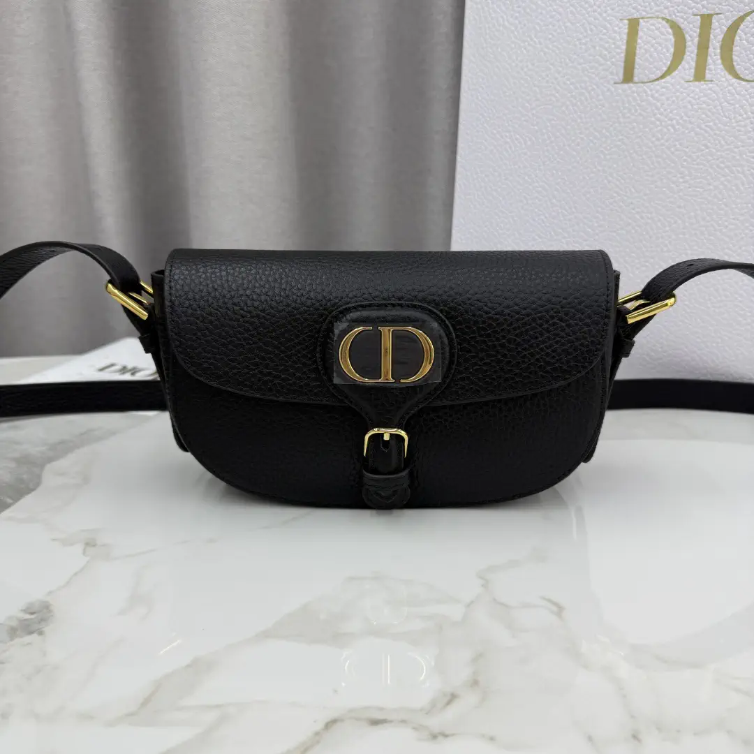 Dior Bobby East-West Black Leather Crossbody Bag image 1