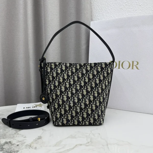 Dior Oblique Print Small Bucket Bag image 1