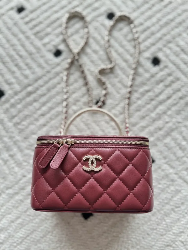 Chanel Quilted Vanity Bag with Chain Strap image 1