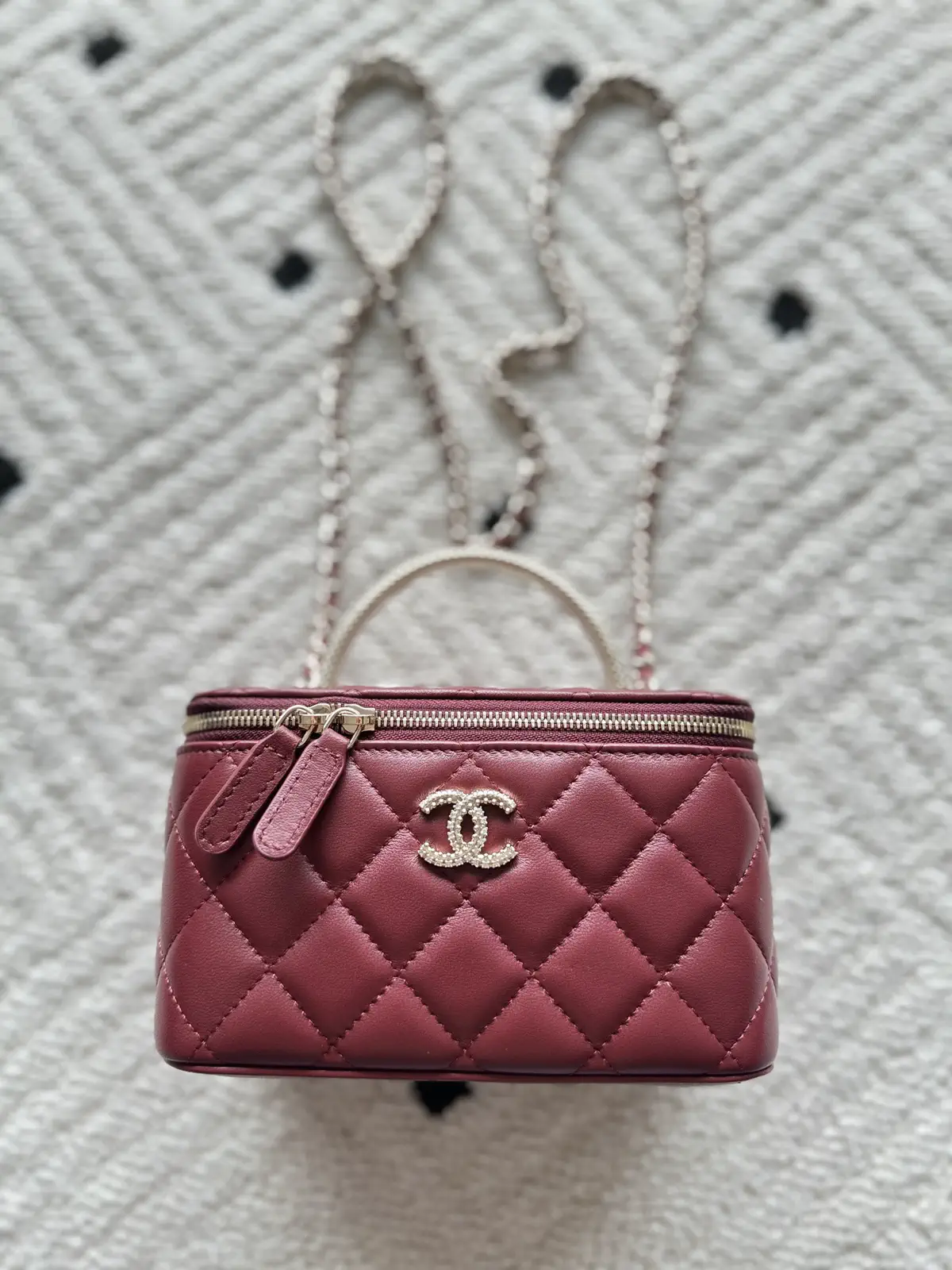 Chanel Quilted Vanity Bag with Chain Strap image 1