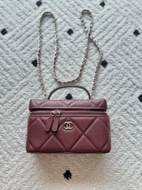 Chanel Quilted Vanity Bag with Chain Strap image 1