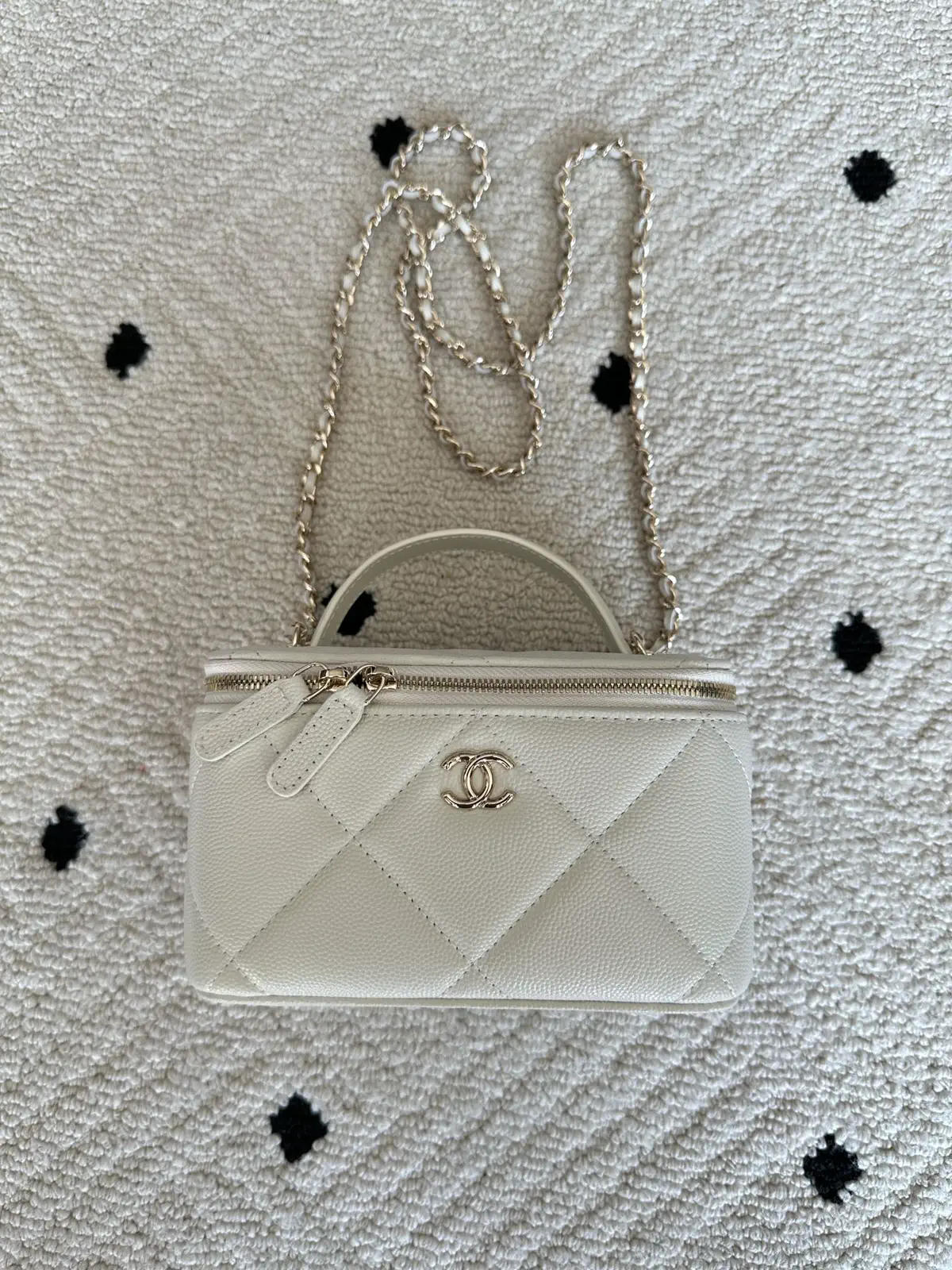 Chanel Quilted Vanity Bag with Chain Strap image 1