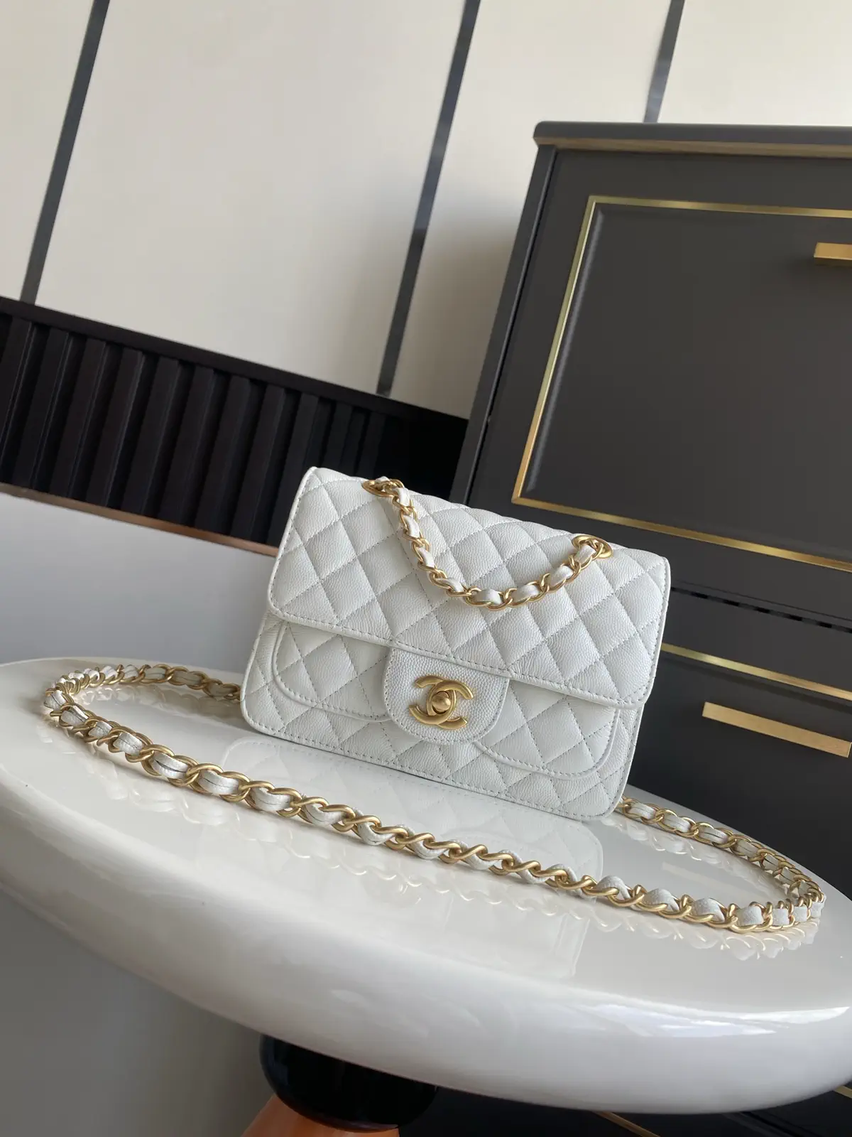 Chanel Quilted Double Pocket Chain Bag image 1