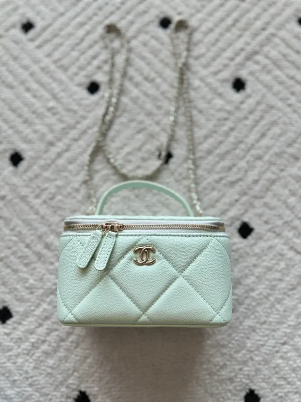Chanel Quilted Vanity Bag with Chain Strap image 1