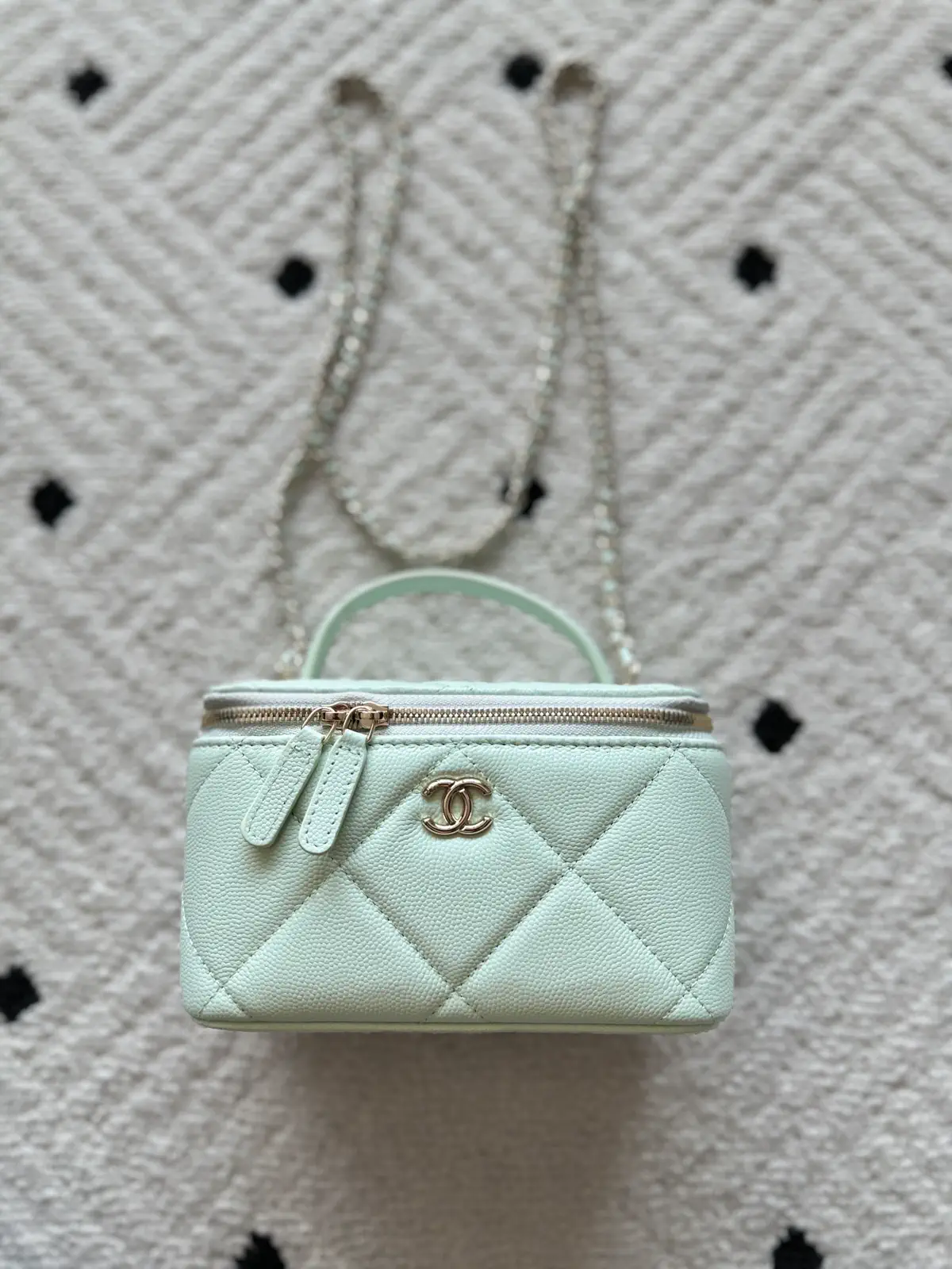 Chanel Quilted Vanity Bag with Chain Strap image 1