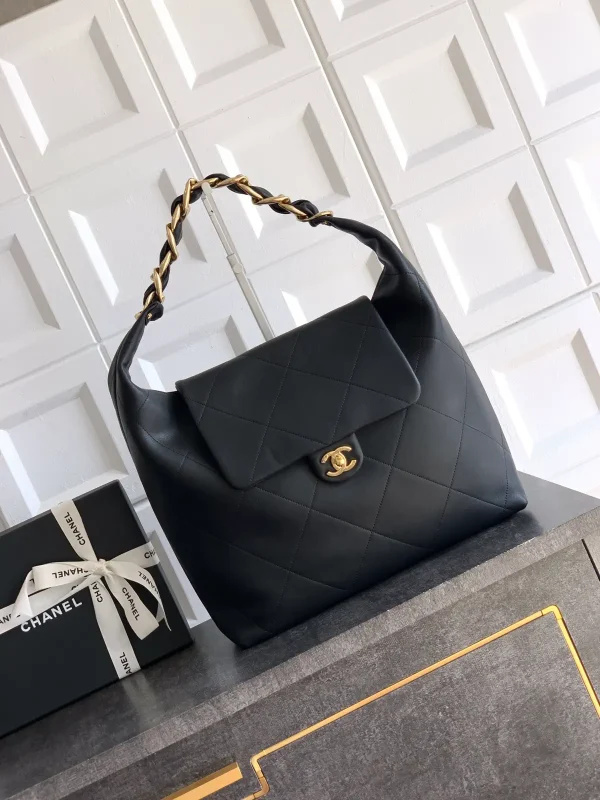 Chanel Quilted Hobo Shoulder Bag image 1