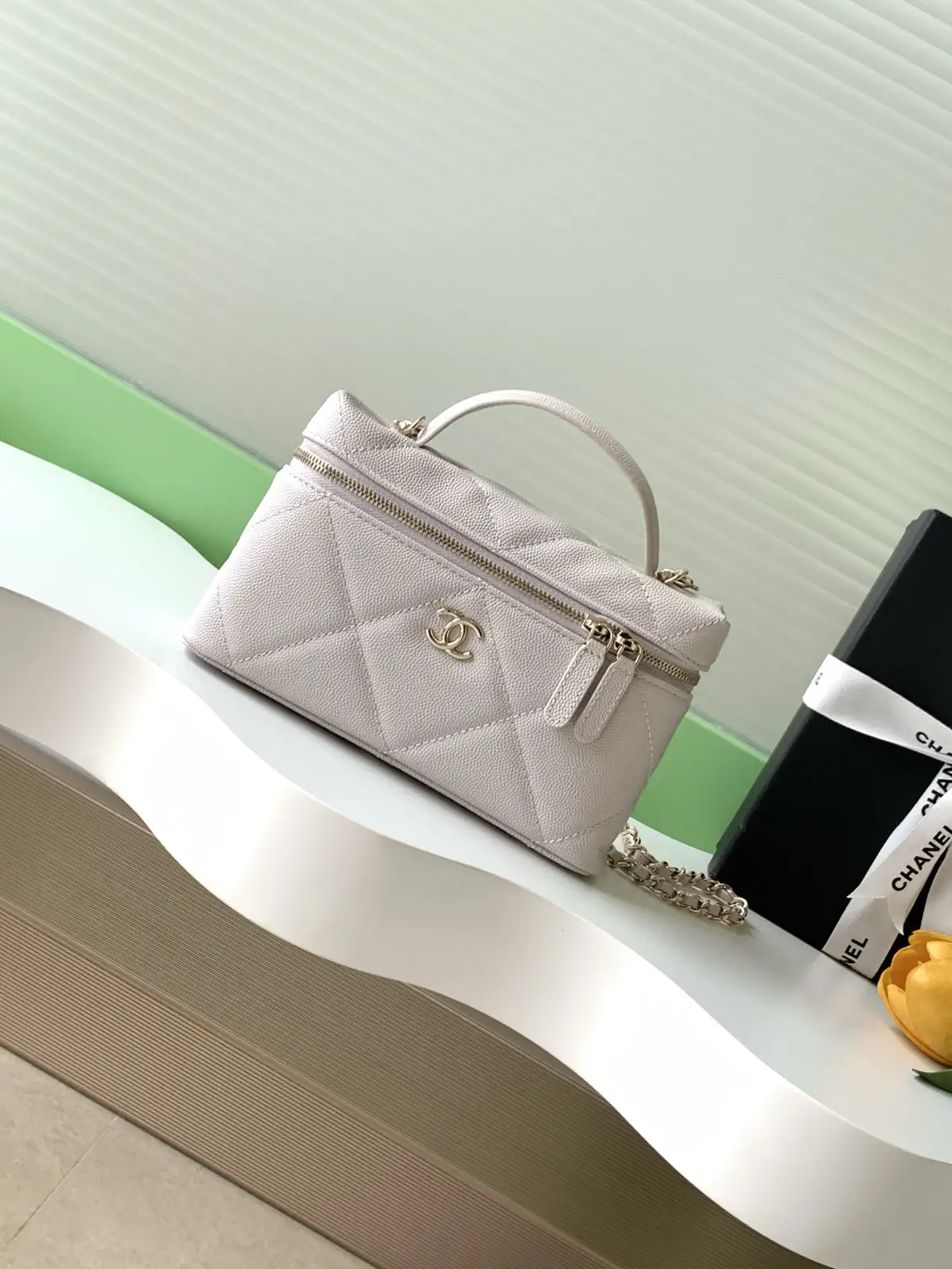 Chanel Quilted Top Handle Bag image 1