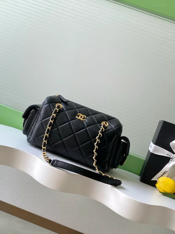 Chanel Quilted Bowling Bag image 1