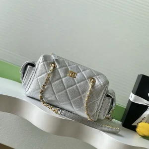 Chanel Quilted Bowling Bag image 1