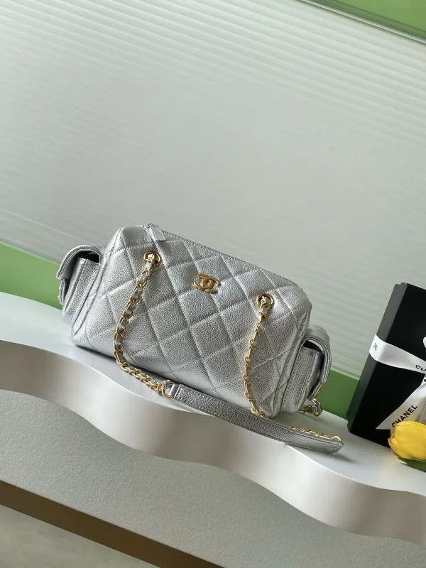 Chanel Quilted Bowling Bag image 1