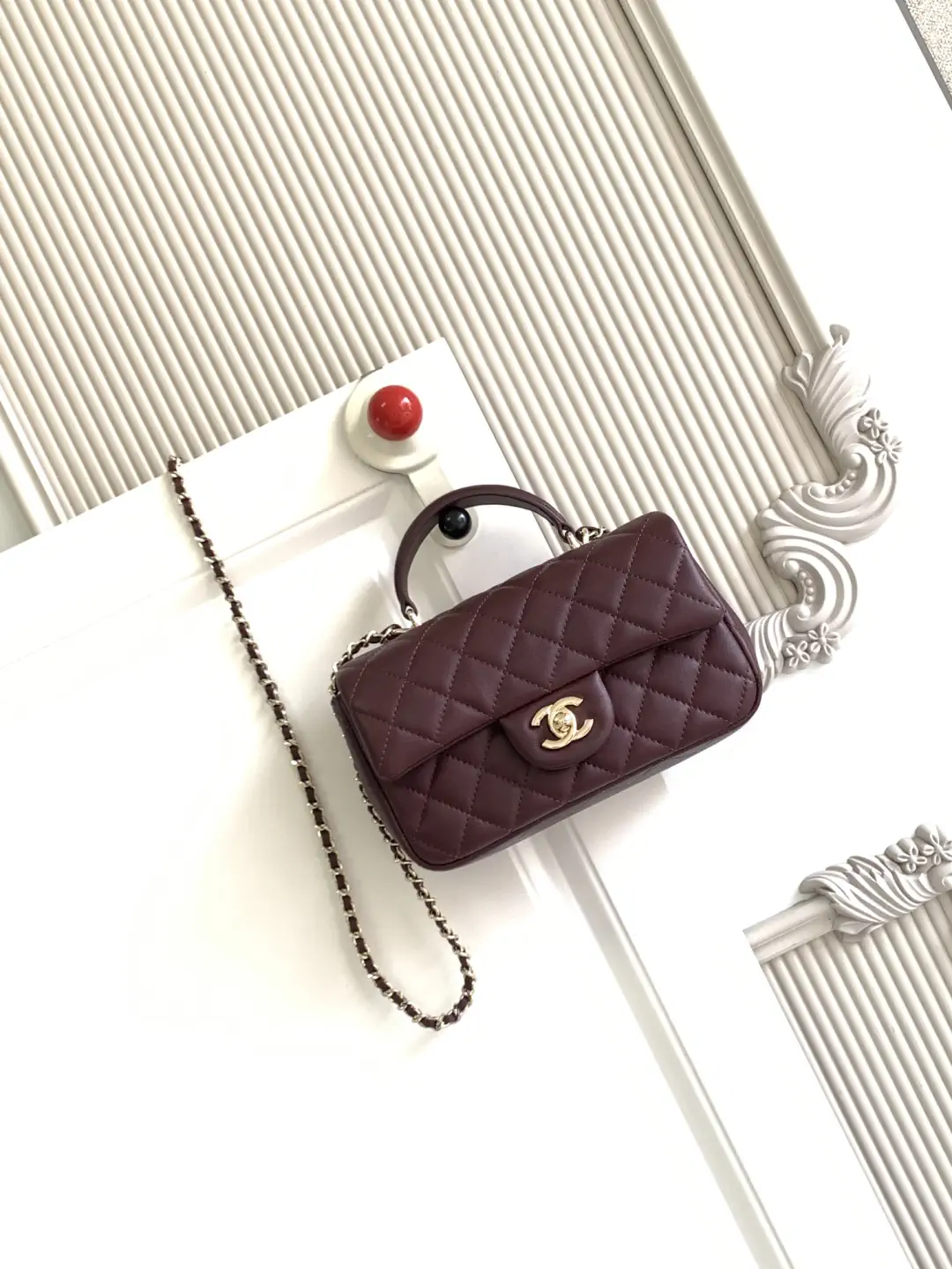 Chanel Quilted Mini Top Handle Bag image 1
