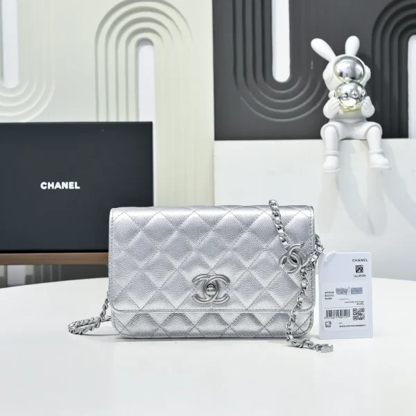 Chanel Quilted Chain Wallet with Adjustable CC Buckle image 1