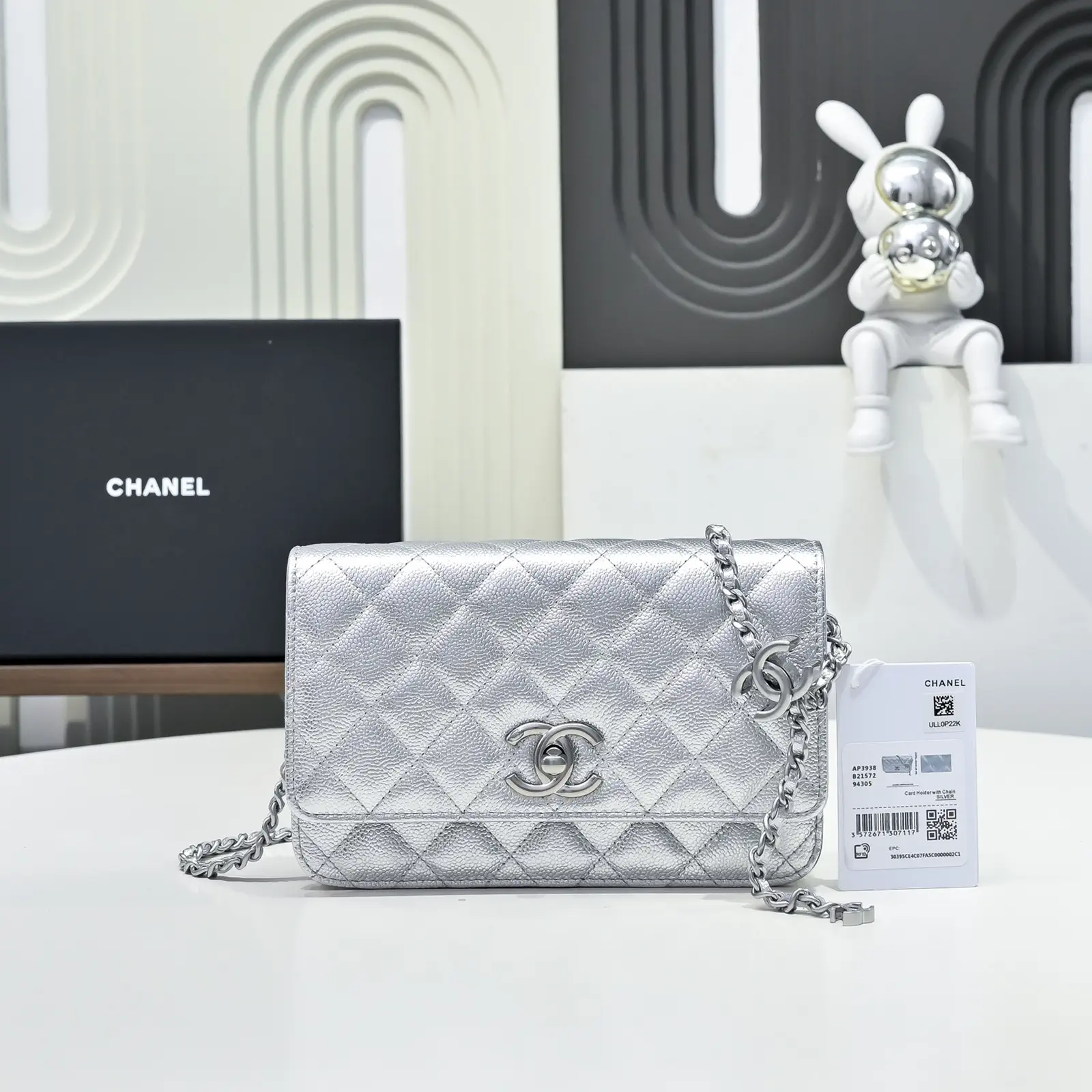 Chanel Quilted Chain Wallet with Adjustable CC Buckle image 1