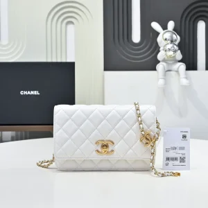 Chanel Quilted Chain Wallet with Adjustable CC Buckle image 1