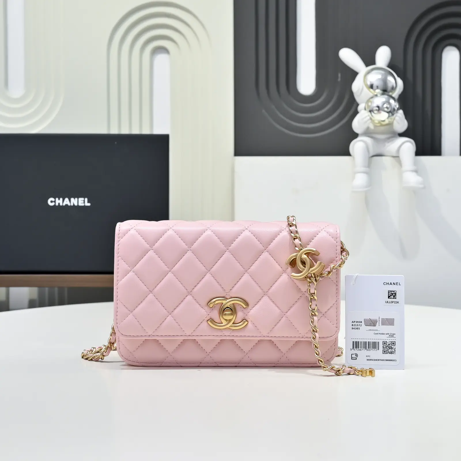 Chanel Quilted Chain Wallet with Adjustable CC Buckle image 1