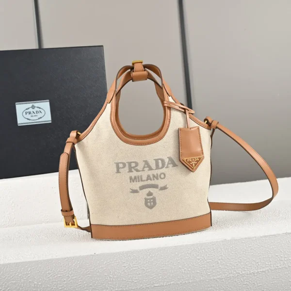 Prada Linen Blend Tote Bag image 1