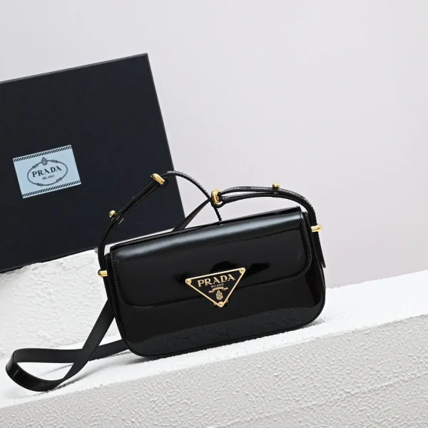 Prada Patent Leather Crossbody Shoulder Bag image 1