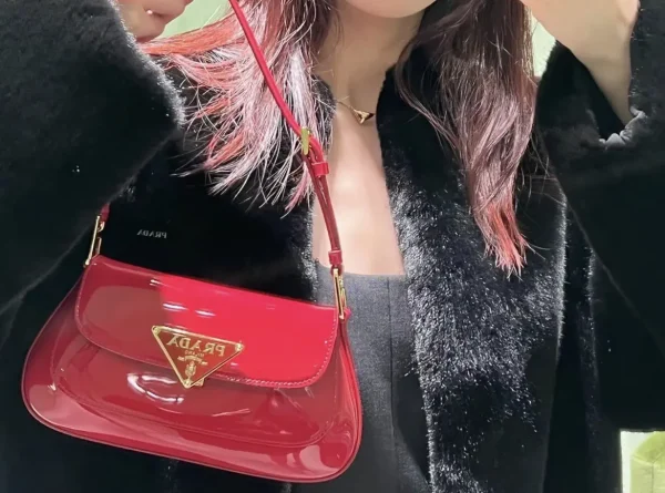 Prada Red Shoulder Bag image 1