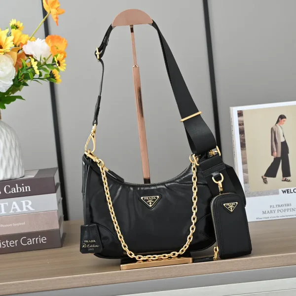 Prada Multi-Use Shoulder Bag with Detachable Pouch image 1