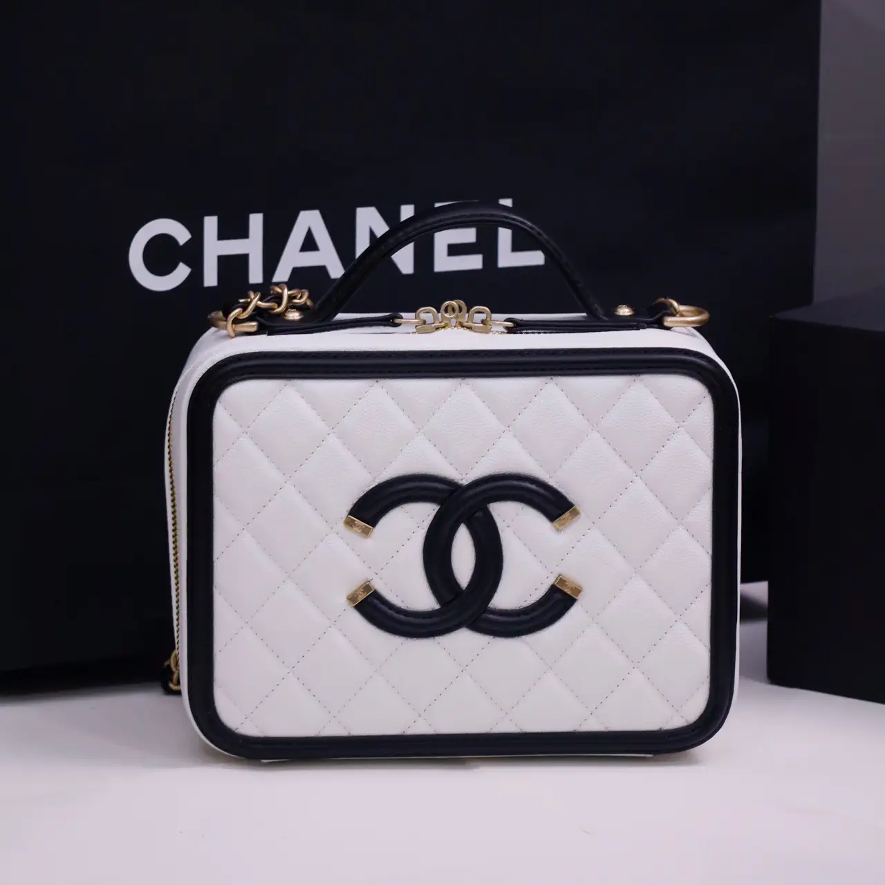Chanel Quilted Vanity Case Bag image 1